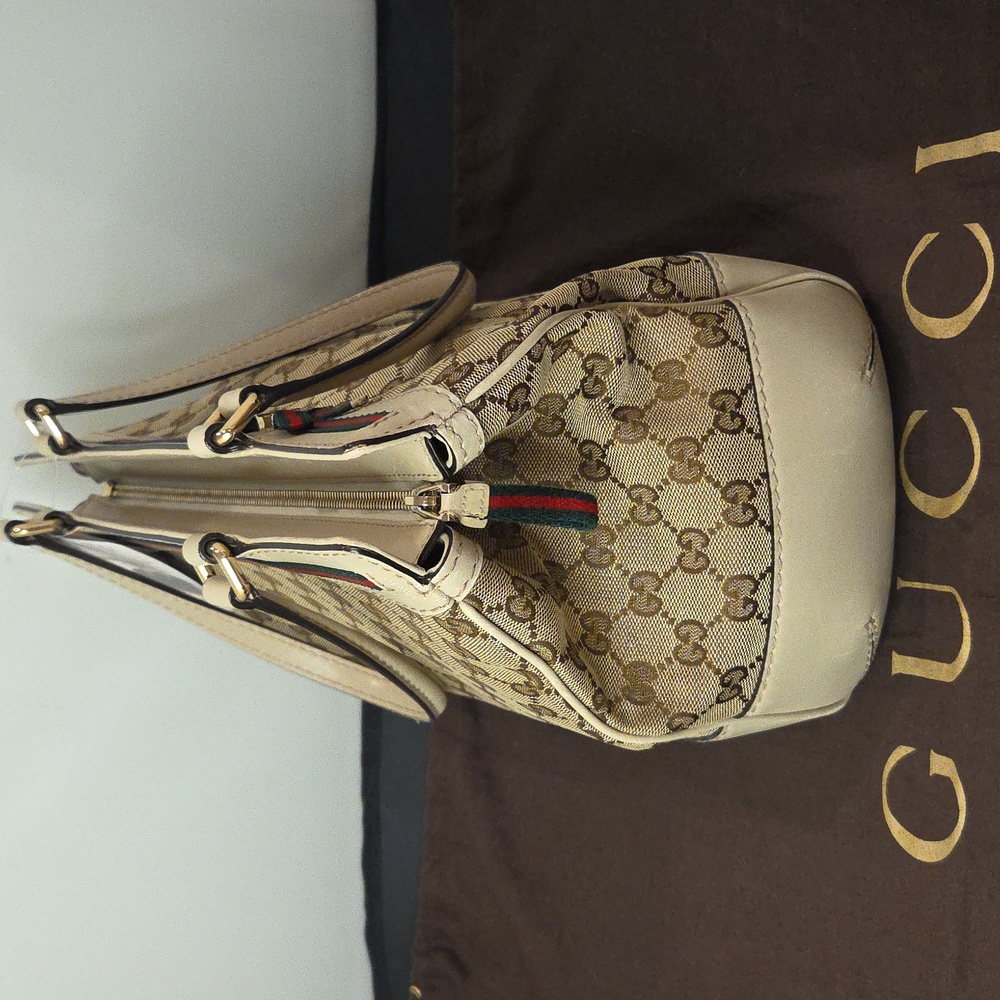 GUCCI vintage 2009 Web Bow Tote, ltd production, excellent collectable condition - Picture 15 of 17